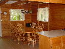 Dining room of Alpine Snow Cabin.