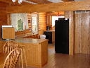 Kitchen and Dining area of Alpine Snow Cabin.